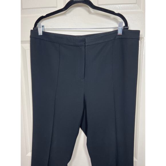 St. John Couture Dress Pants Straight Leg High Rise Black Women's 16 - Picture 2 of 6